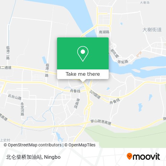 北仑柴桥加油站 map