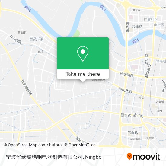 宁波华缘玻璃钢电器制造有限公司 map