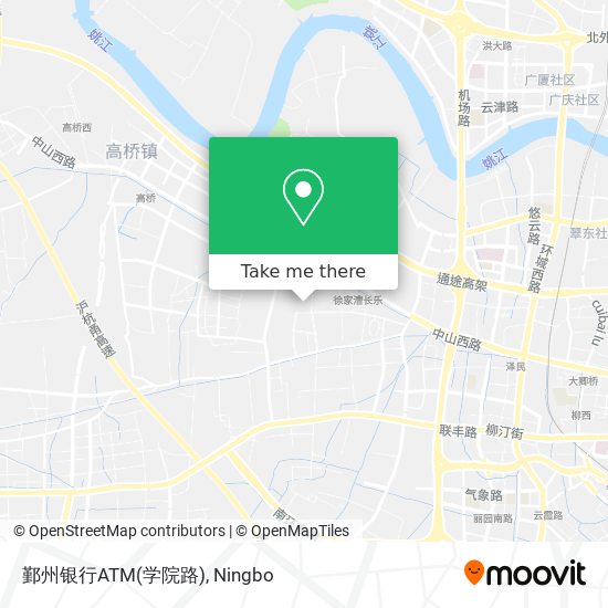 鄞州银行ATM(学院路) map