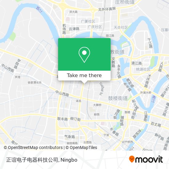 正谊电子电器科技公司 map