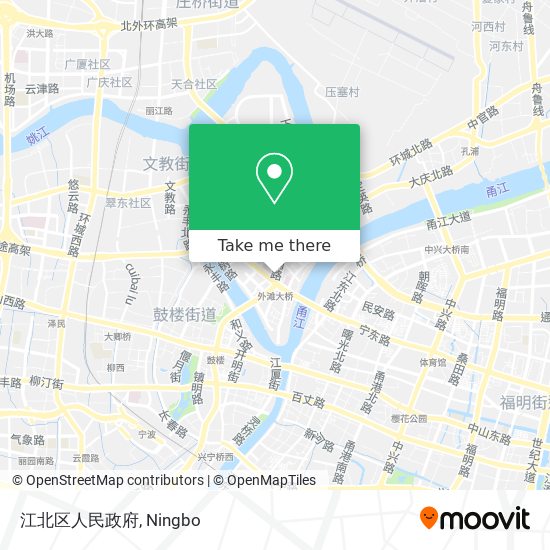 江北区人民政府 map