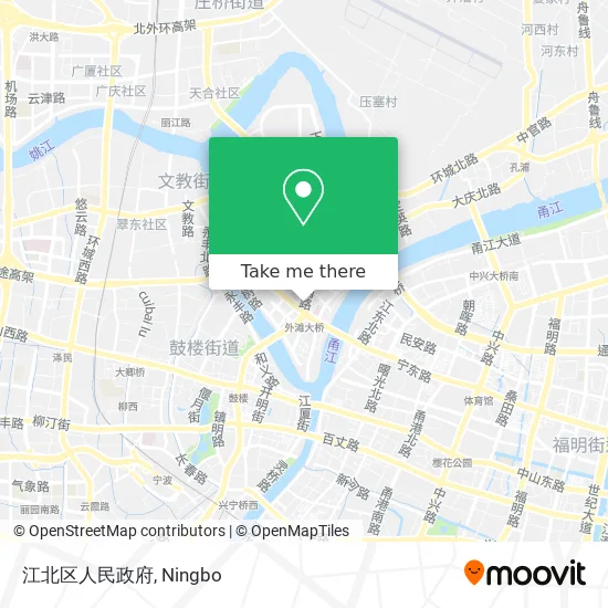 江北区人民政府 map