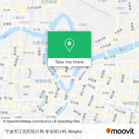 宁波市江北区统计局-专业统计科 map