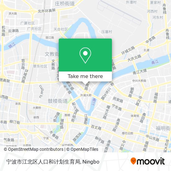 宁波市江北区人口和计划生育局 map