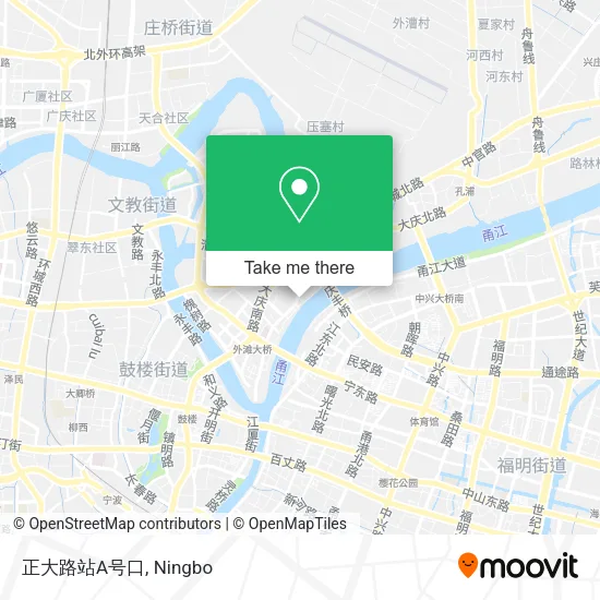正大路站A号口 map