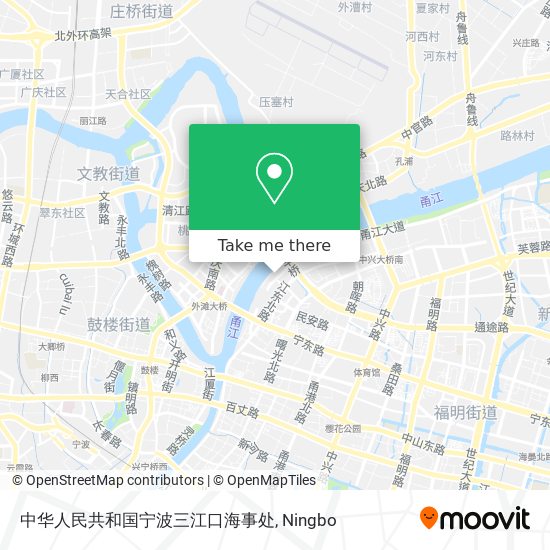中华人民共和国宁波三江口海事处 map