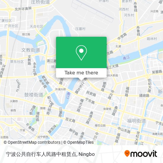 宁波公共自行车人民路中租赁点 map