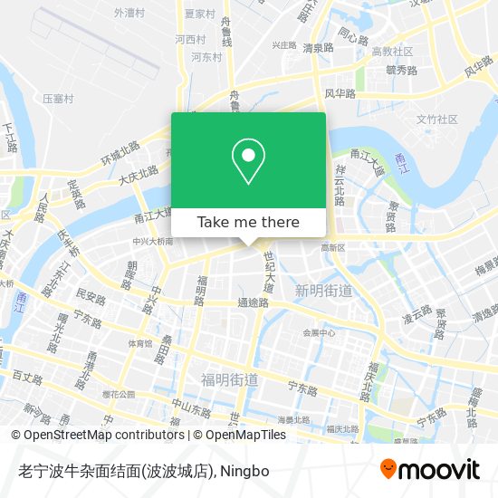 老宁波牛杂面结面(波波城店) map