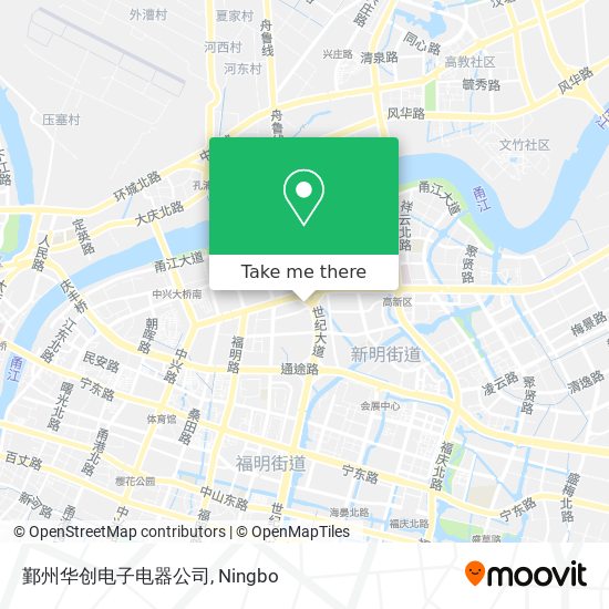 鄞州华创电子电器公司 map