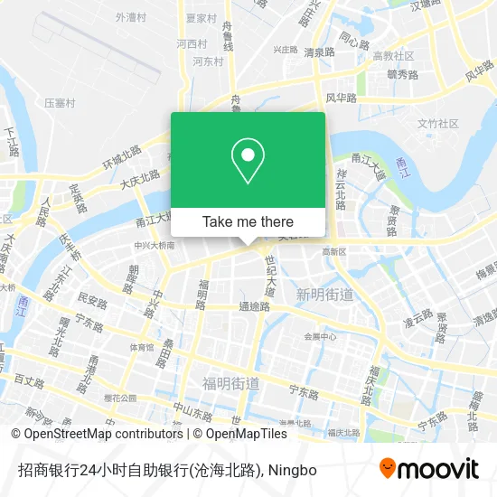 招商银行24小时自助银行(沧海北路) map