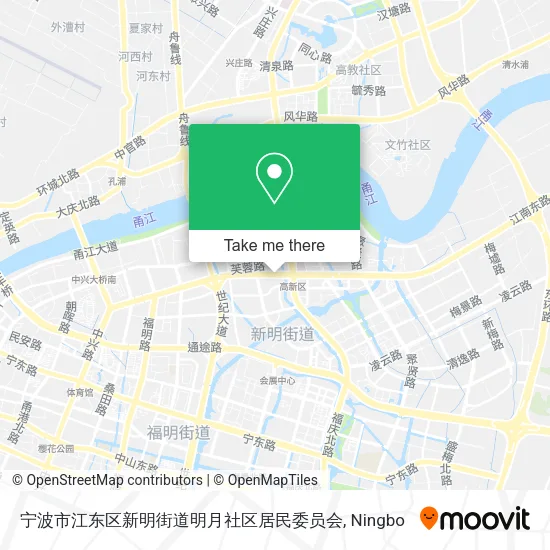 宁波市江东区新明街道明月社区居民委员会 map