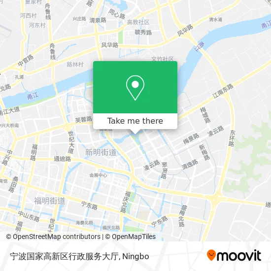 宁波国家高新区行政服务大厅 map
