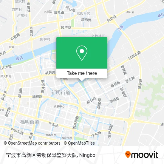 宁波市高新区劳动保障监察大队 map