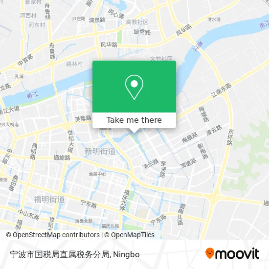 宁波市国税局直属税务分局 map