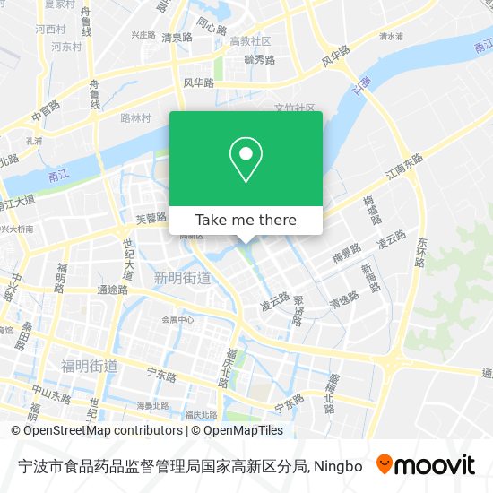 宁波市食品药品监督管理局国家高新区分局 map