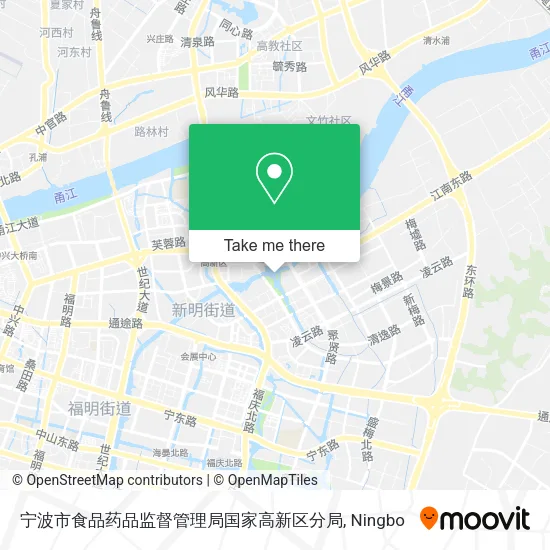 宁波市食品药品监督管理局国家高新区分局 map