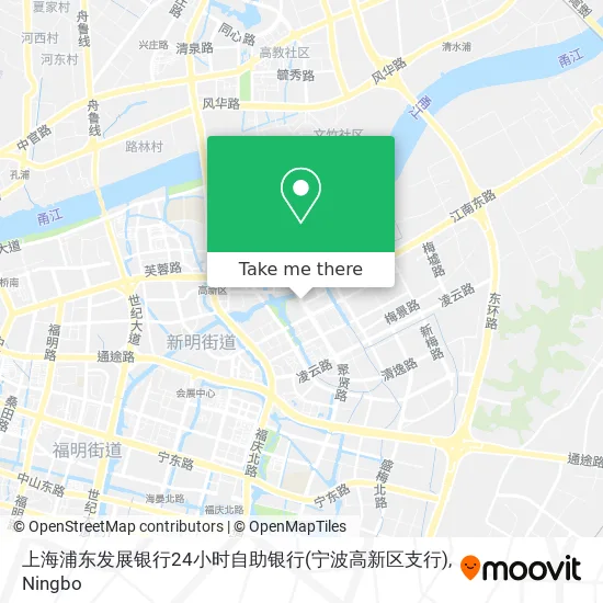 上海浦东发展银行24小时自助银行(宁波高新区支行) map