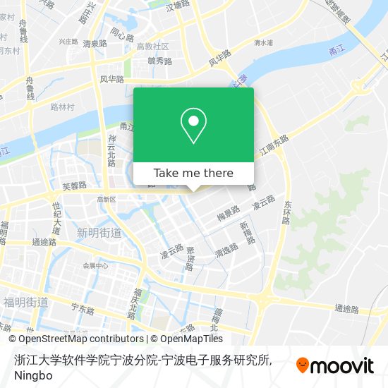 浙江大学软件学院宁波分院-宁波电子服务研究所 map