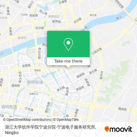 浙江大学软件学院宁波分院-宁波电子服务研究所 map