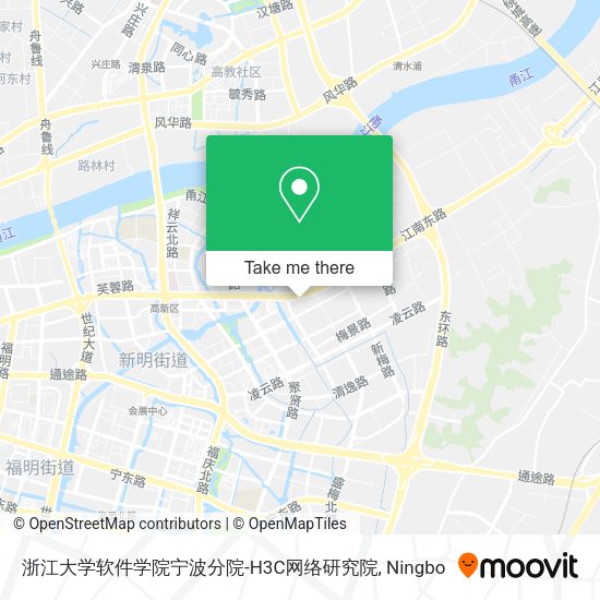 浙江大学软件学院宁波分院-H3C网络研究院 map