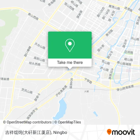 吉祥馄饨(大矸新江厦店) map