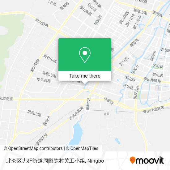 北仑区大矸街道周隘陈村关工小组 map
