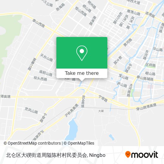 北仑区大碶街道周隘陈村村民委员会 map