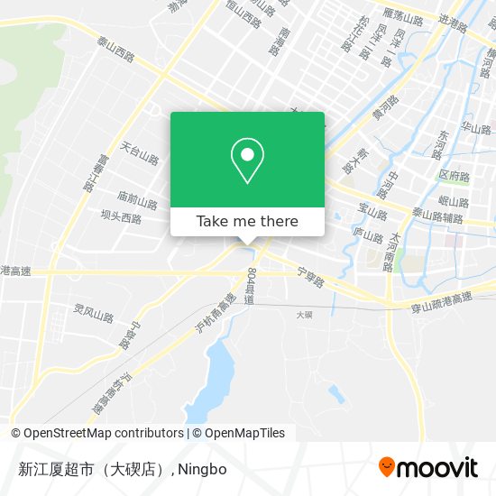 新江厦超市（大碶店） map