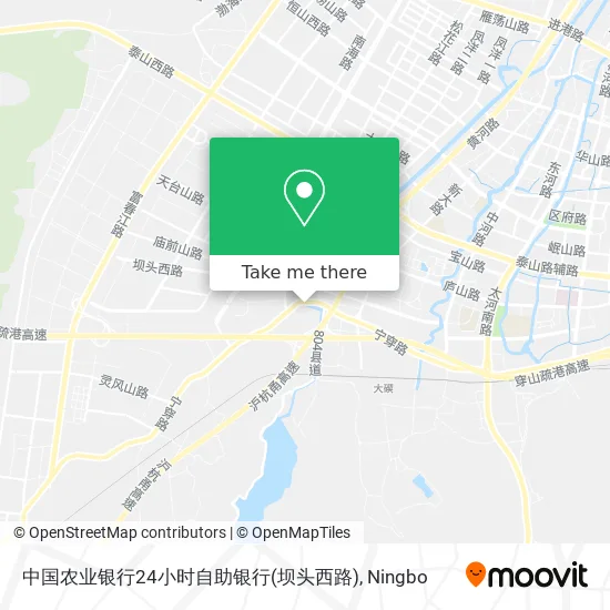 中国农业银行24小时自助银行(坝头西路) map