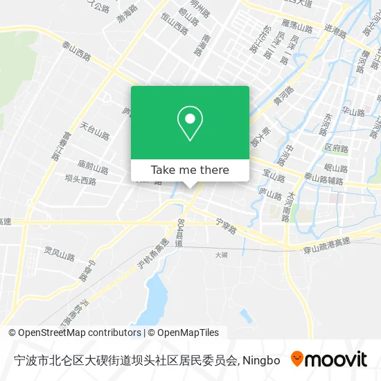 宁波市北仑区大碶街道坝头社区居民委员会 map