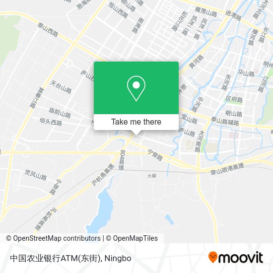 中国农业银行ATM(东街) map
