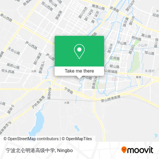 宁波北仑明港高级中学 map