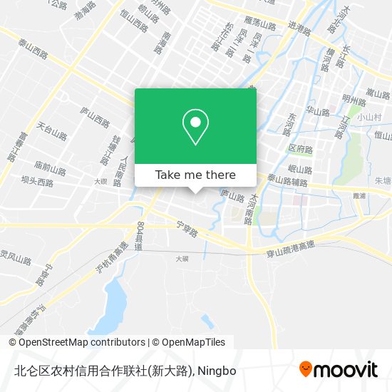 北仑区农村信用合作联社(新大路) map