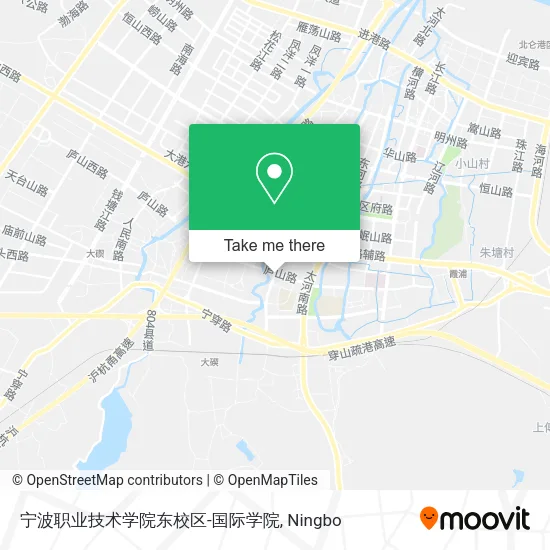宁波职业技术学院东校区-国际学院 map
