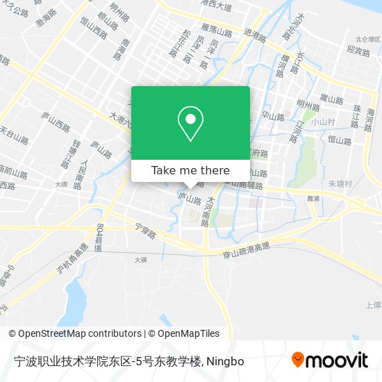 宁波职业技术学院东区-5号东教学楼 map
