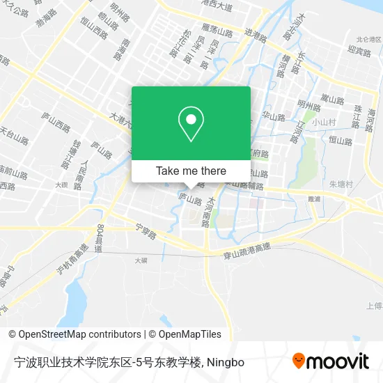 宁波职业技术学院东区-5号东教学楼 map