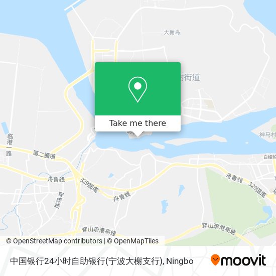 中国银行24小时自助银行(宁波大榭支行) map