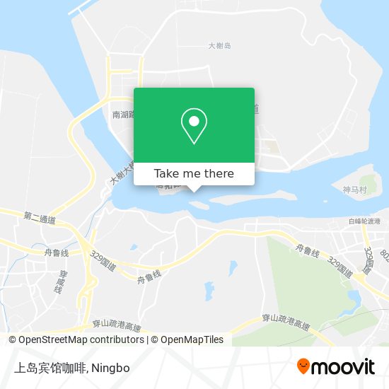 上岛宾馆咖啡 map