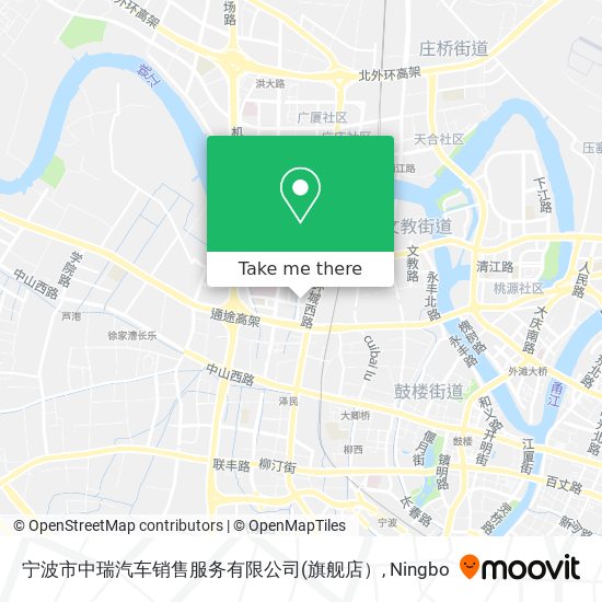 宁波市中瑞汽车销售服务有限公司 map