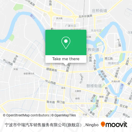 宁波市中瑞汽车销售服务有限公司 map