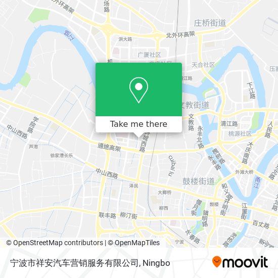 宁波市祥安汽车营销服务有限公司 map