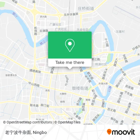 老宁波牛杂面 map