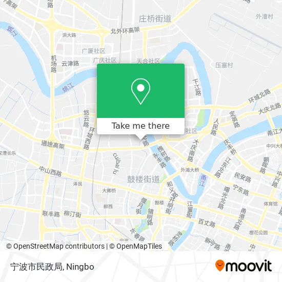 宁波市民政局 map