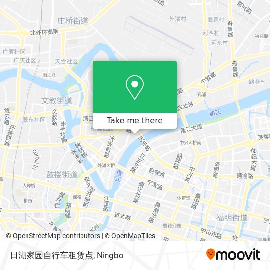 日湖家园自行车租赁点 map