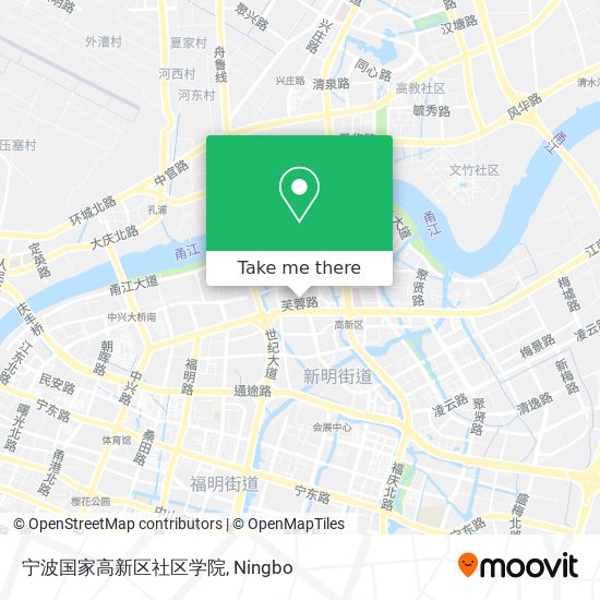 宁波国家高新区社区学院 map