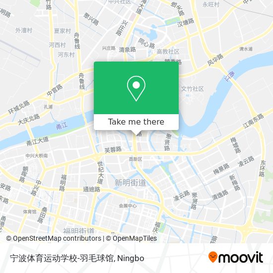 宁波体育运动学校-羽毛球馆 map