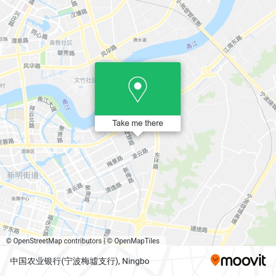 中国农业银行(宁波梅墟支行) map