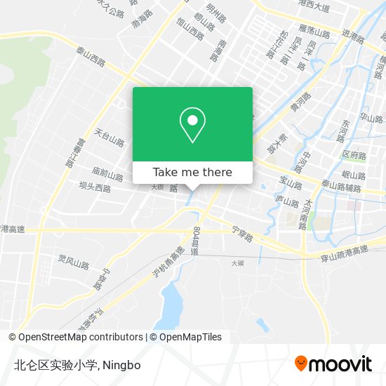 北仑区实验小学 map