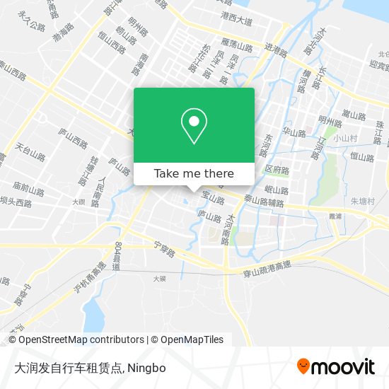 大润发自行车租赁点 map