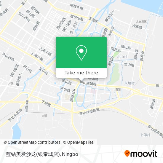 蓝钻美发沙龙(银泰城店) map